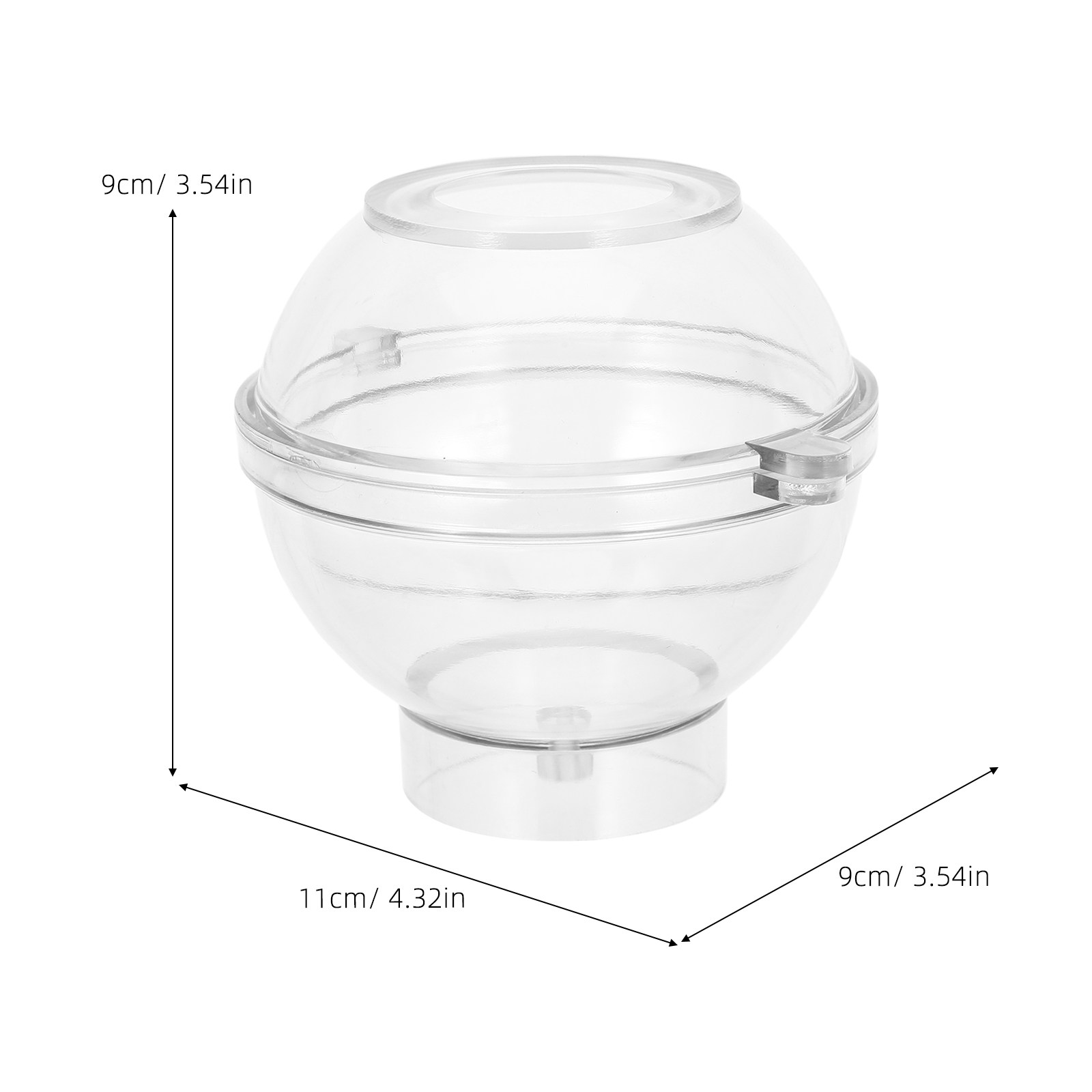 Molde Esférico de Acrílico 8Cm - Bath Bomb Mold avaliação e preço