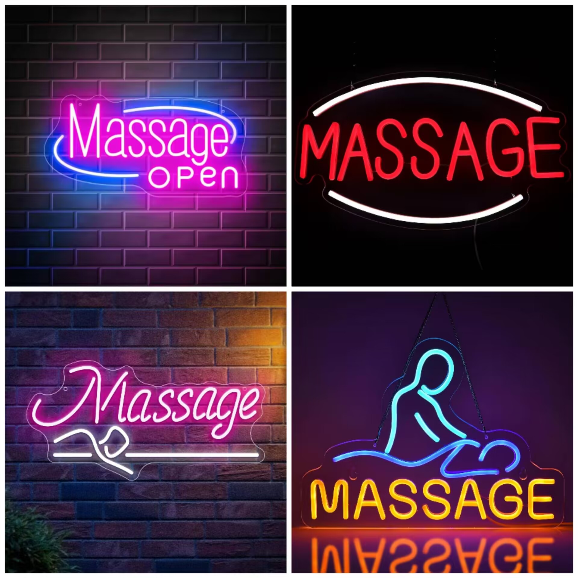 Letreiro de Neon LED Aberto pa - Wellness Spa And Salon avaliação e preço