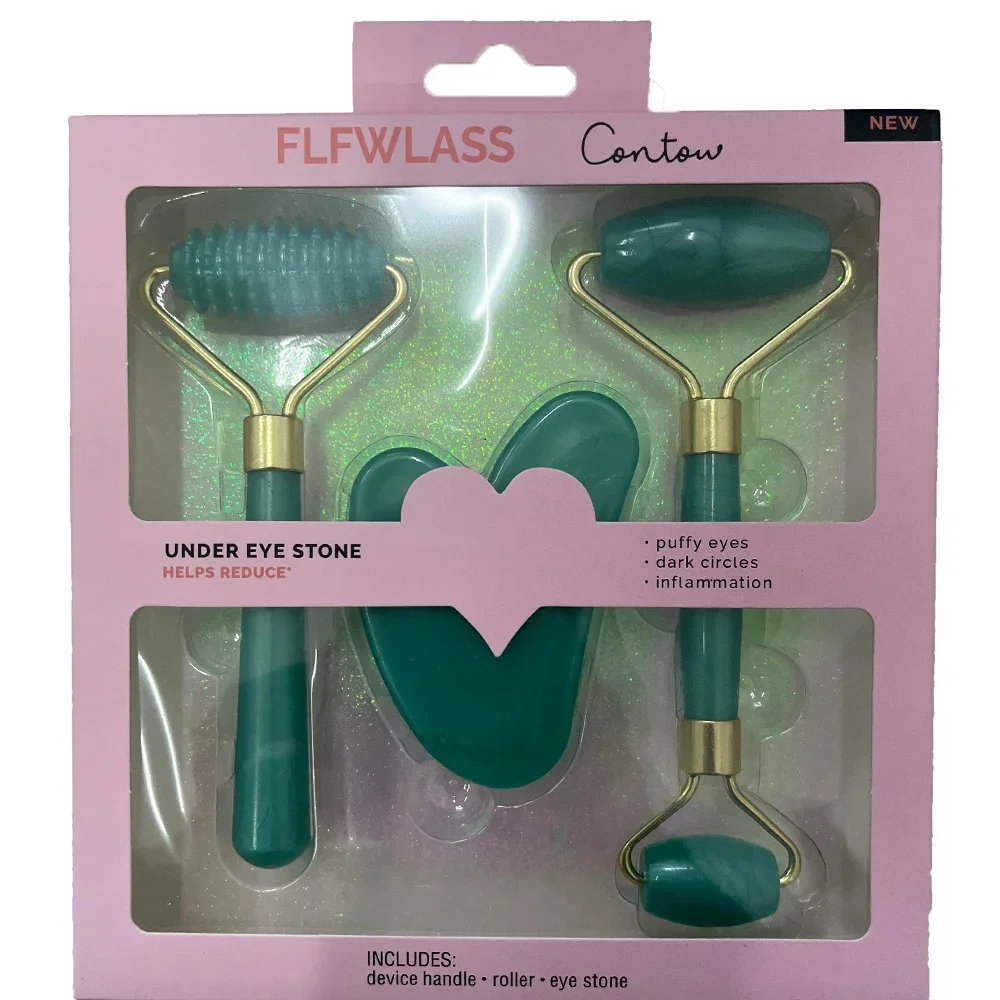 Rolo de resina massageador par - Jade Roller Stone avaliação e preço