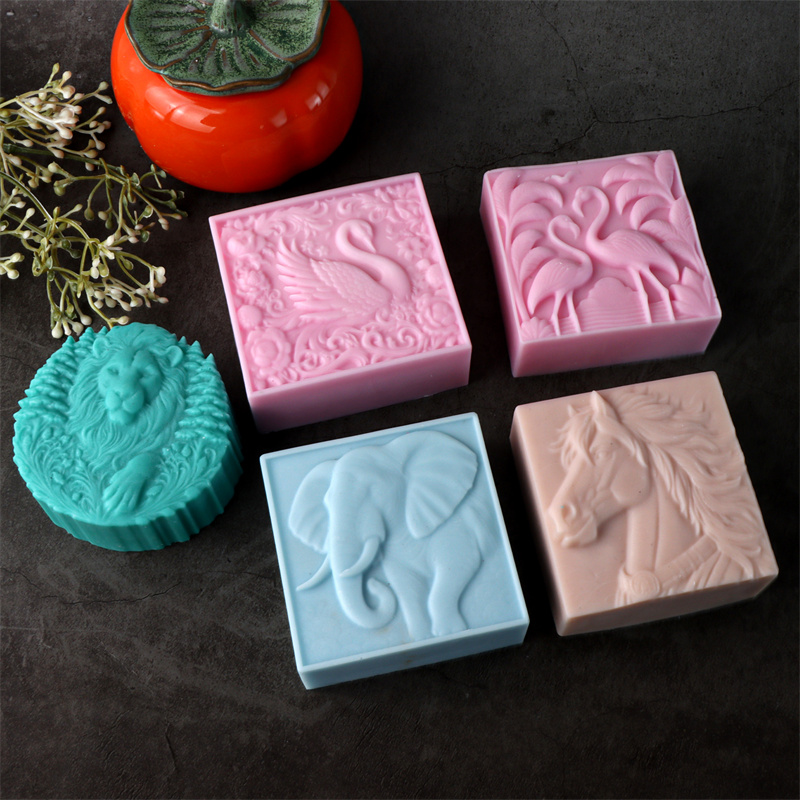 3d quadrado animal cavalo elef - Bath Bomb Mold avaliação e preço